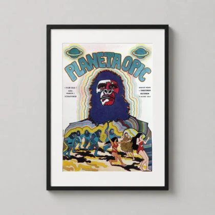 1968 Czech Planet of the Apes Poster | Psychedelic Movie Art premium movie poster wall art on 200 GSM matte paper | MerchFuse