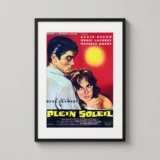Plein Soleil Purple Noon Vintage French Movie Poster