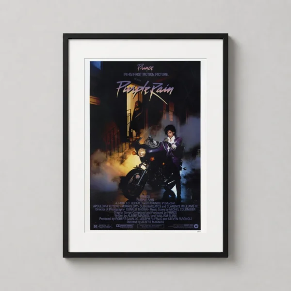 Prince Purple Rain 1984 Vintage Motorcycle Scene Print Movie Poster