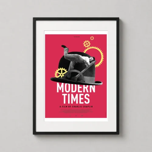 Modern Times Charlie Chaplin Minimalist Movie Poster