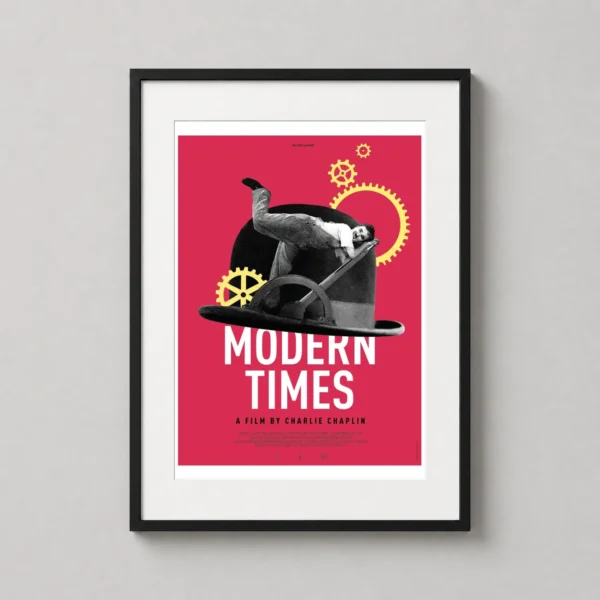 Modern Times Charlie Chaplin Minimalist Movie Poster