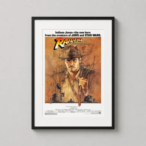 Raiders of the Lost Ark Indiana Jones Vintage Movie Poster
