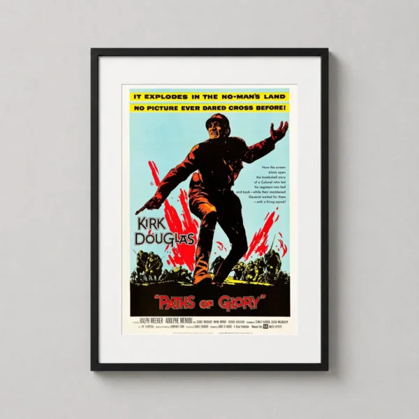 Paths of Glory 1957 Stanley Kubrick Kirk Douglas Movie Poster