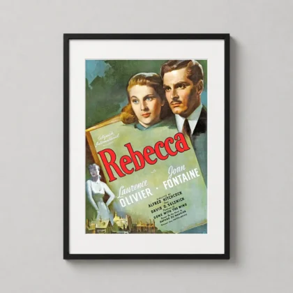 Rebecca Movie Poster Vintage Hitchcock - movie poster from MerchFuse