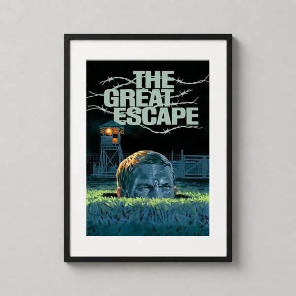 The Great Escape Vintage Classic WWII Movie Poster