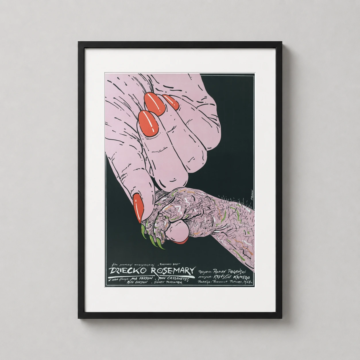 Rosemary's Baby — this Polish movie art print features the unsettling illustration of a