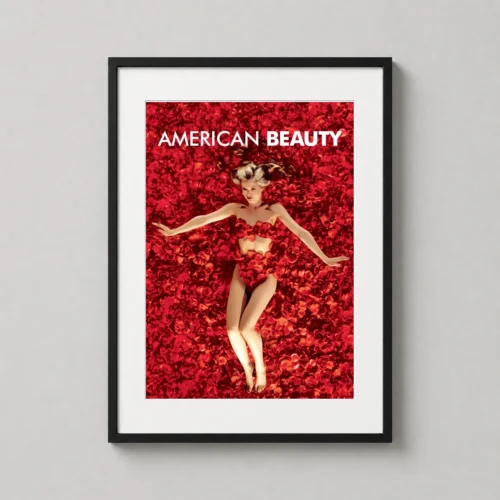 American Beauty Rose Petal Scene Cinematic Movie Poster