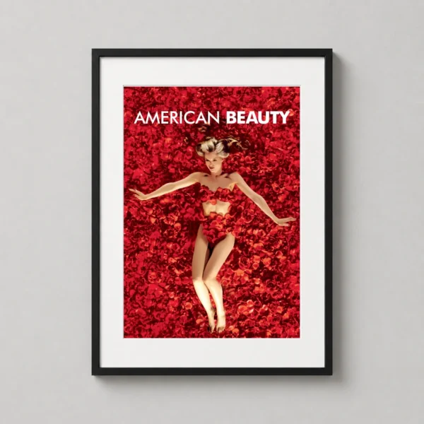American Beauty Rose Petal Scene Cinematic Movie Poster