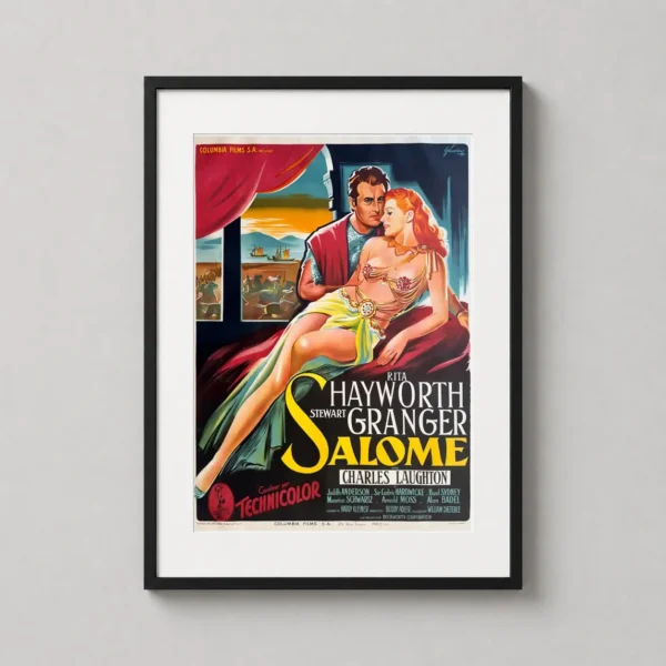 Salome 1953 Rita Hayworth Vintage French Movie Poster