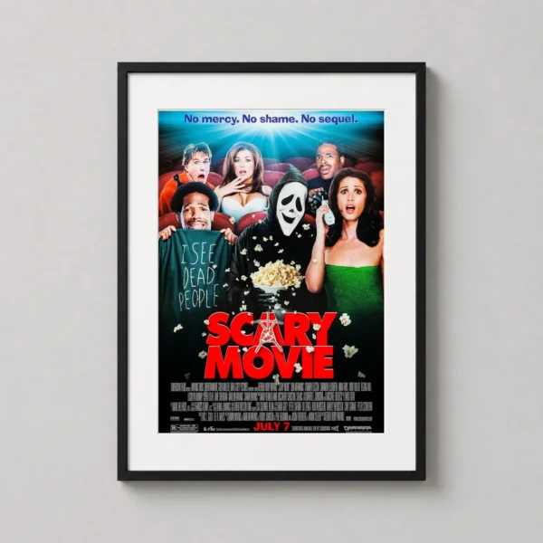 Scary Movie 2000 Ghostface Popcorn Comedy Movie Poster