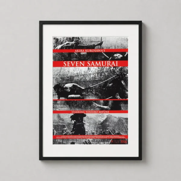 Seven Samurai Akira Kurosawa Film Poster