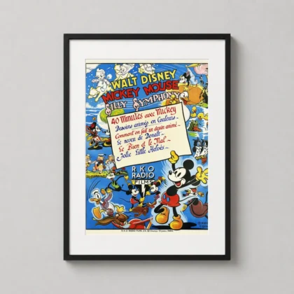 Walt Disney Silly Symphony Mickey Mouse Movie - movie poster from MerchFuse