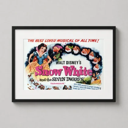 Snow White Seven Dwarfs Classic Movie - movie poster from MerchFuse