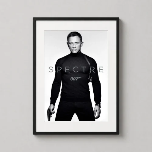 James Bond Spectre Daniel Craig Turtleneck Movie Poster