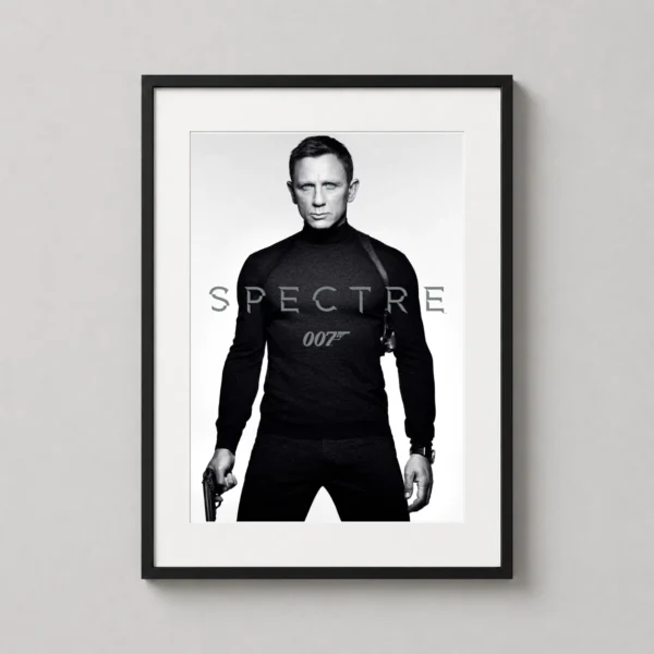 James Bond Spectre Daniel Craig Turtleneck Movie Poster