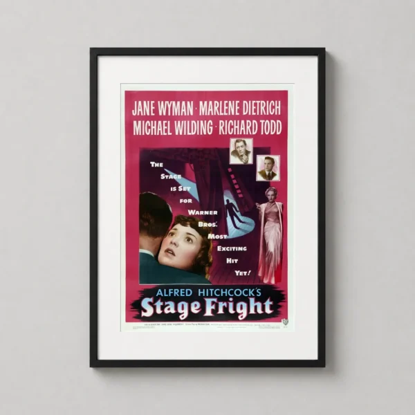 Stage Fright 1950 Alfred Hitchcock Movie Poster