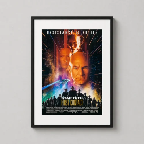 Star Trek First Contact Resistance Is Futile Movie Poster