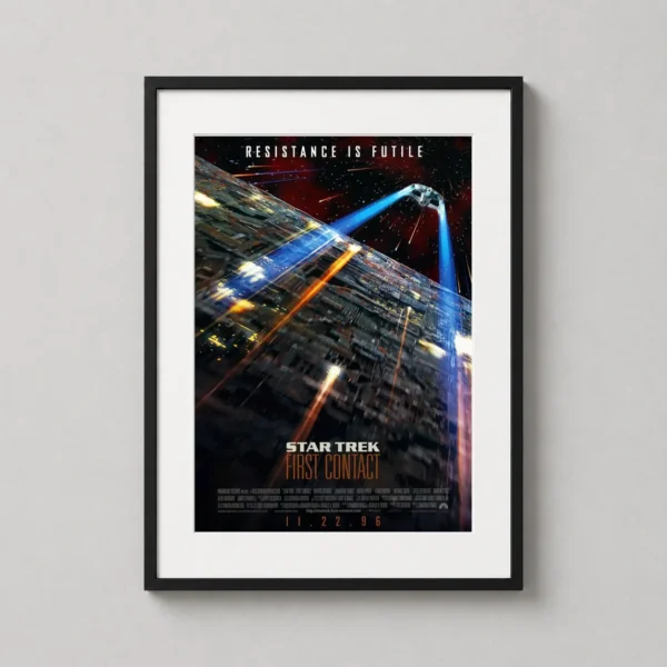 Star Trek First Contact 1996 Borg Cube Cinematic Movie Poster
