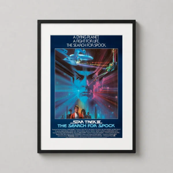Star Trek III: The Search for Spock 1984 Retro Movie Poster