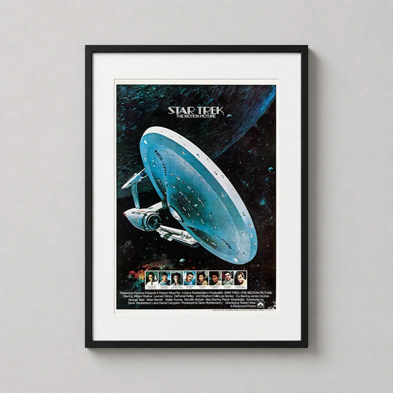 Star Trek the Motion Picture — featuring the USS Enterprise NCC-1701 in deep space, this 1979 Star