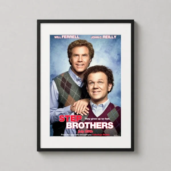 Step Brothers Will Ferrell & John C. Reilly Print Movie Poster