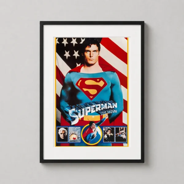 Superman 1978 Christopher Reeve Vintage Movie Poster
