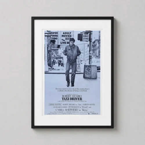 Taxi Driver Robert De Niro Film Vintage Movie Poster