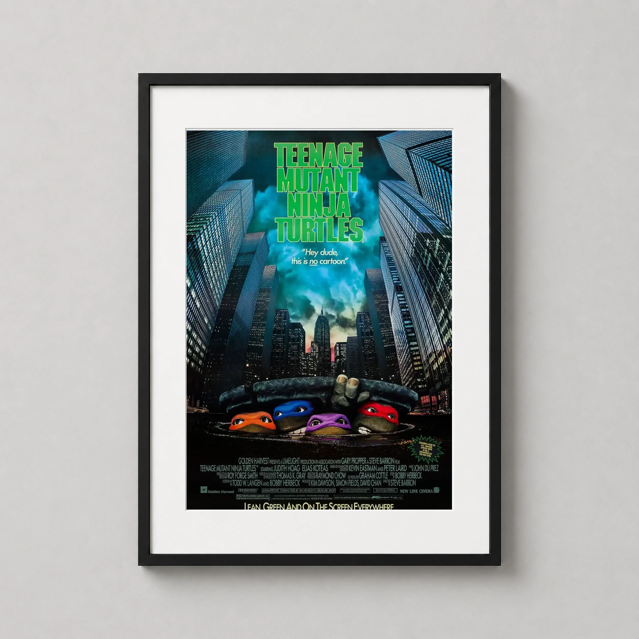 Teenage Mutant Ninja Turtles — four Teenage Mutant Ninja Turtles peek out from a New York City manhole