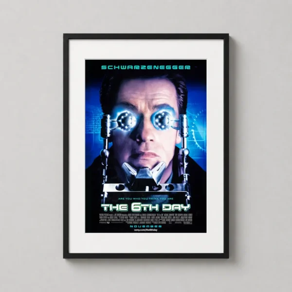 The 6th Day Arnold Schwarzenegger Sci-Fi Print Movie Poster
