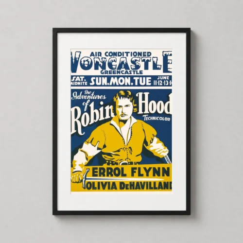 The Adventures of Robin Hood 1938 Errol Flynn Vintage Movie Poster