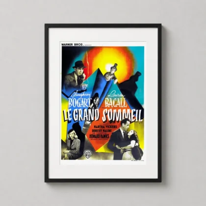 Big Sleep 1946 – Vintage Humphrey Bogart Noir decorative movie poster for curated interiors by MerchFuse