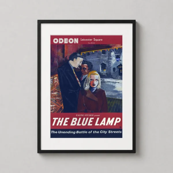 The Blue Lamp 1950 British Drama Vintage Movie Poster
