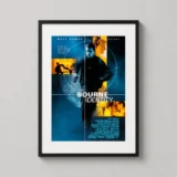 The Bourne Identity Matt Damon Action Movie Poster