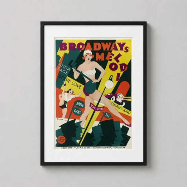 The Broadway Melody 1929 Vintage Musical Movie Poster