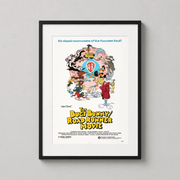Bugs Bunny/Road Runner Movie 1979 Retro Animation Poster