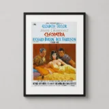 Cleopatra 1963 Elizabeth Taylor Vintage Print Movie Poster