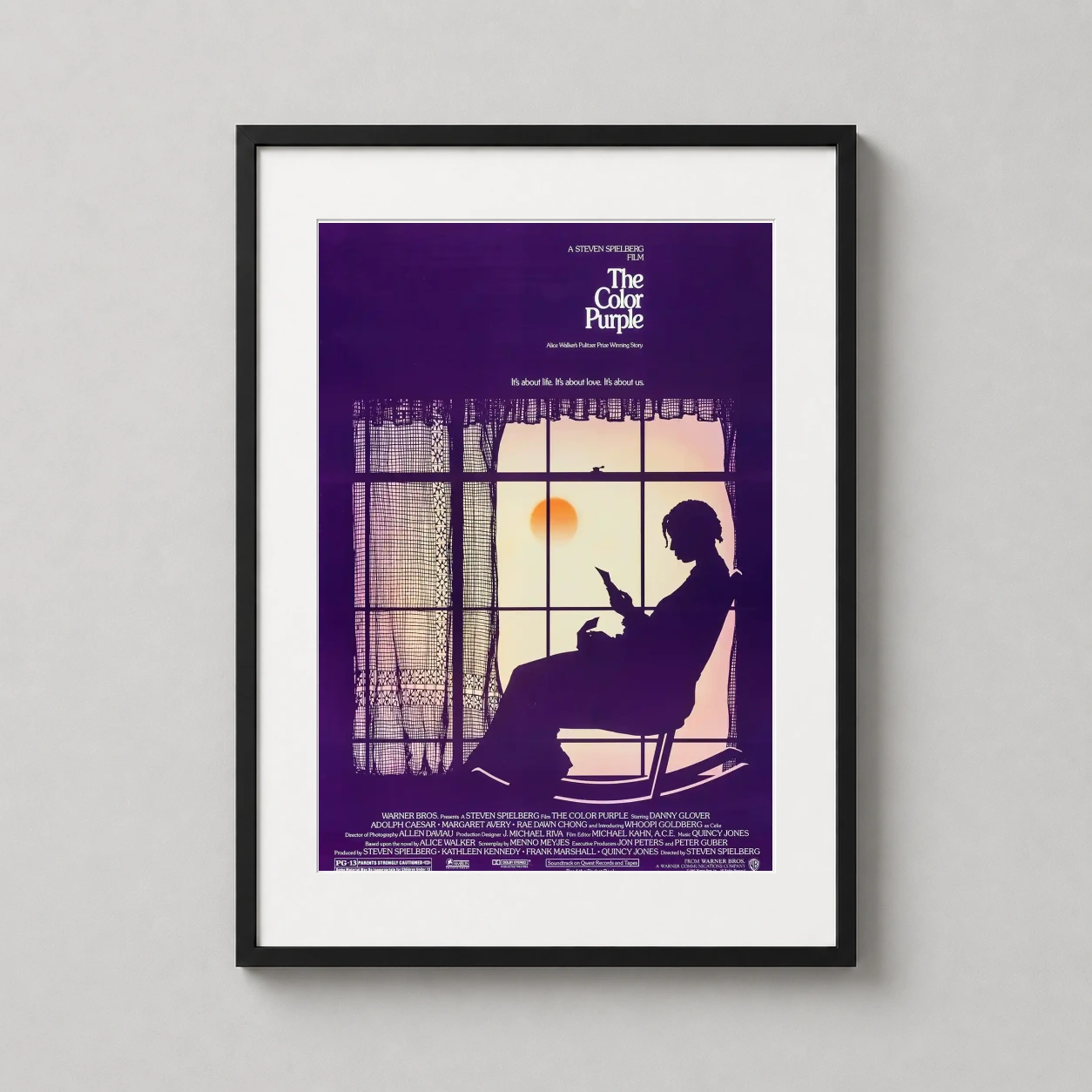 Color Purple — deep purple silhouette illustration from the 1985 film The Color Purple
