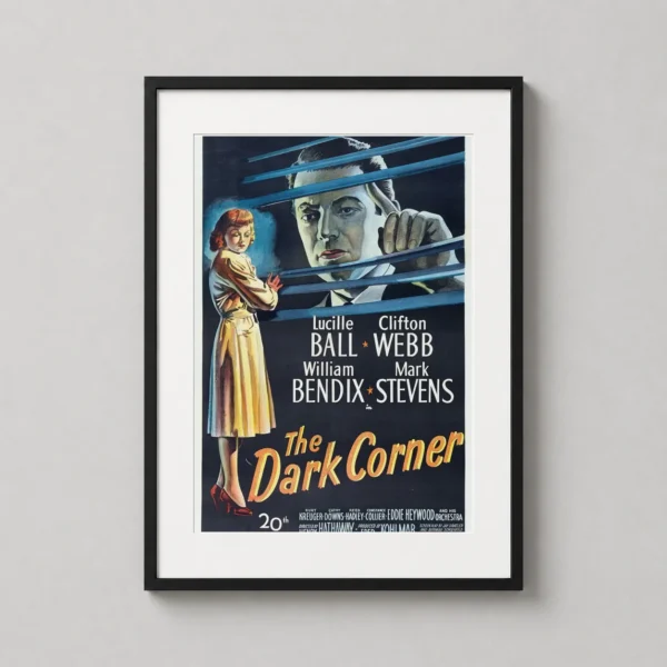 The Dark Corner 1946 Film Noir Lucille Ball Movie Poster