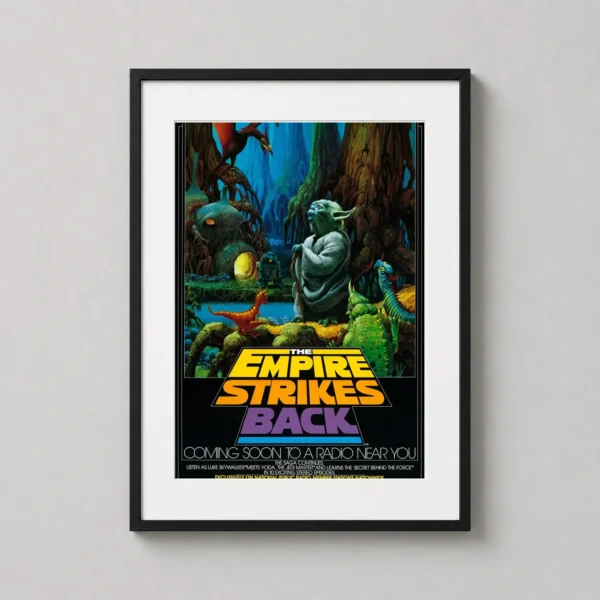 Empire Strikes Back Yoda on Dagobah Concept Illustration Movie Poster