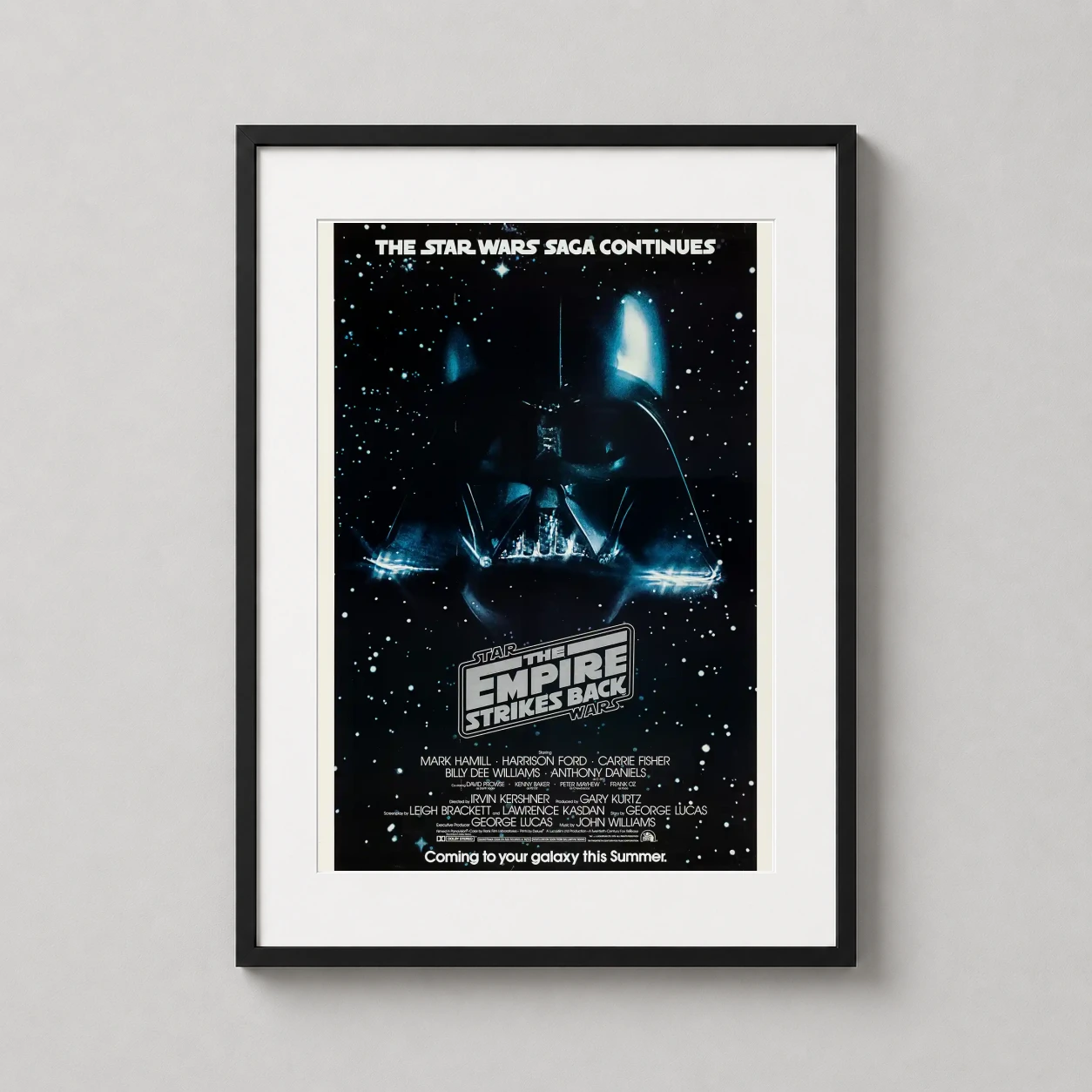 Empire Strikes Back 1980 — vintage 1980 advance movie poster for The Empire Strikes Back featuring