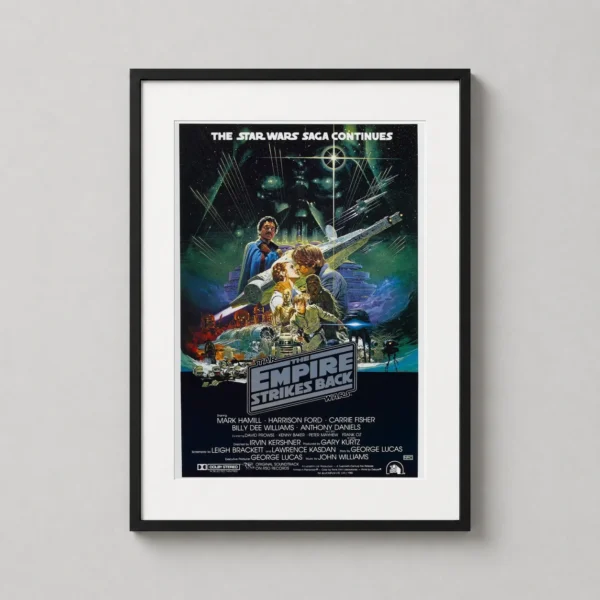 Star Wars The Empire Strikes Back 1980 Illustrated Movie Poster