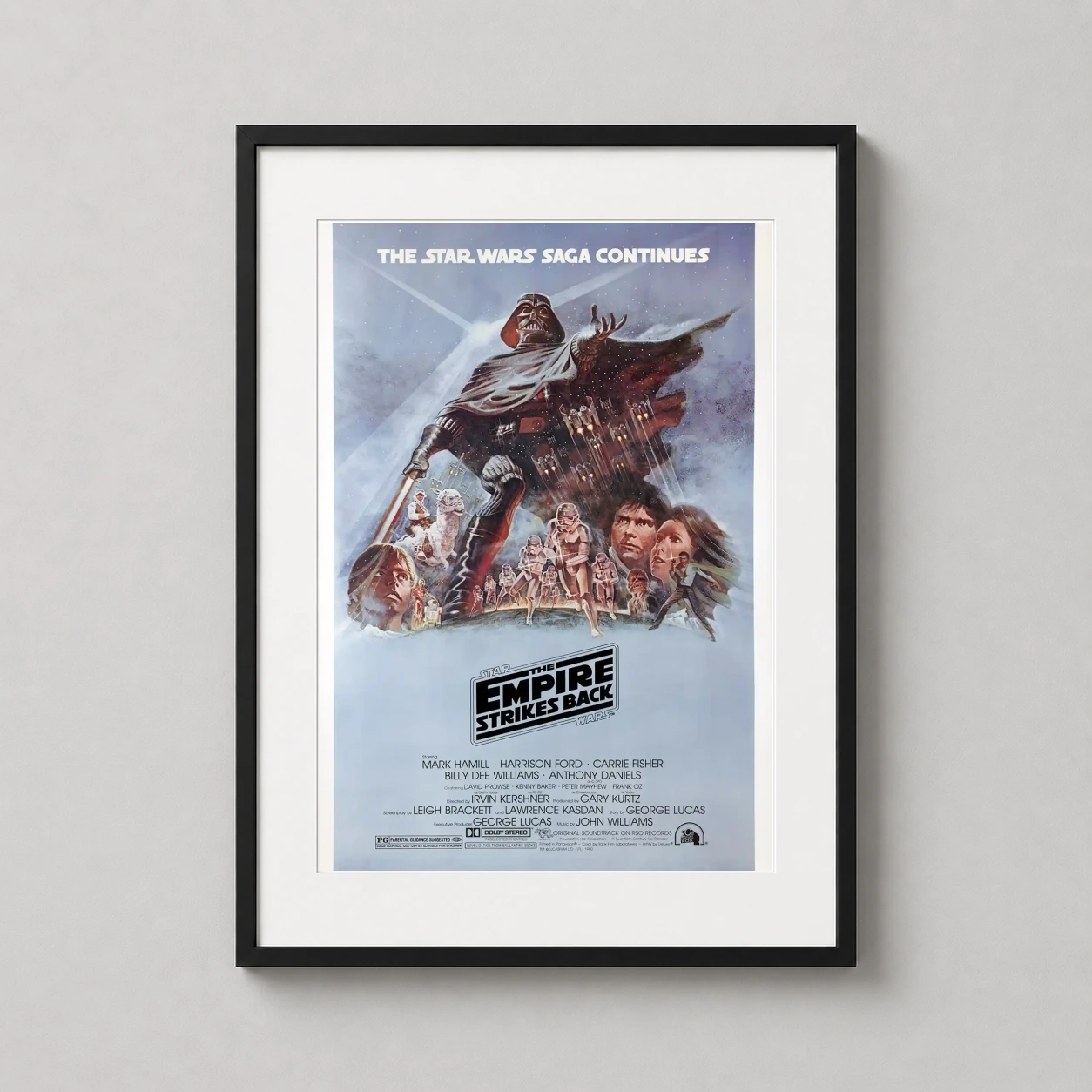 Empire Strikes Back 1980 — 1980 theatrical Style B artwork for The Empire Strikes Back featuring