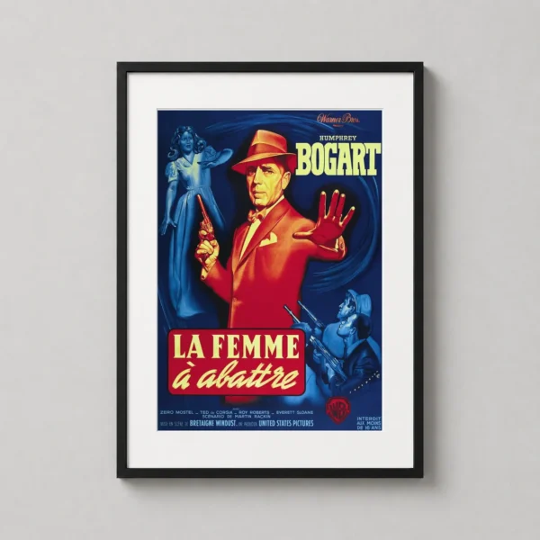 The Enforcer, Humphrey Bogart 1951 Film Noir Vintage Movie Poster