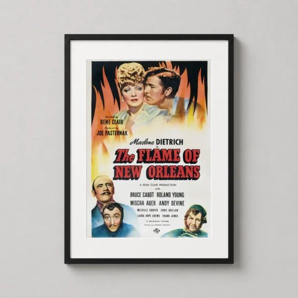 The Flame of New Orleans 1941 Marlene Dietrich Print Movie Poster