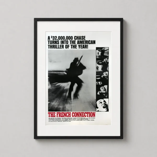 The French Connection 1971 Vintage Crime Movie Poster