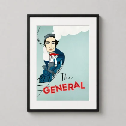 General – Buster Keaton 1926 Classic Silent Comedy decorative movie poster for curated interiors by MerchFuse
