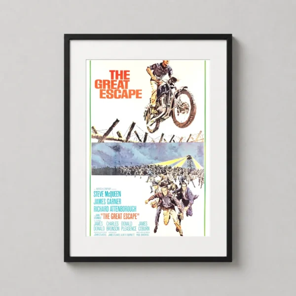 The Great Escape, 1963 United Artists Retro Movie Poster