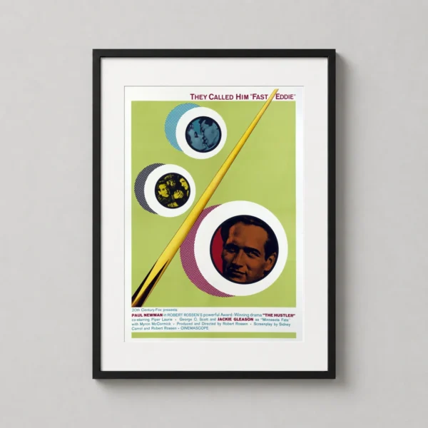 The Hustler Movie Paul Newman Vintage Billiards Photography Print