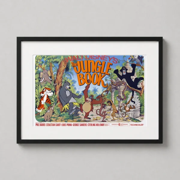 The Jungle Book Vintage Disney Movie Character Movie Poster