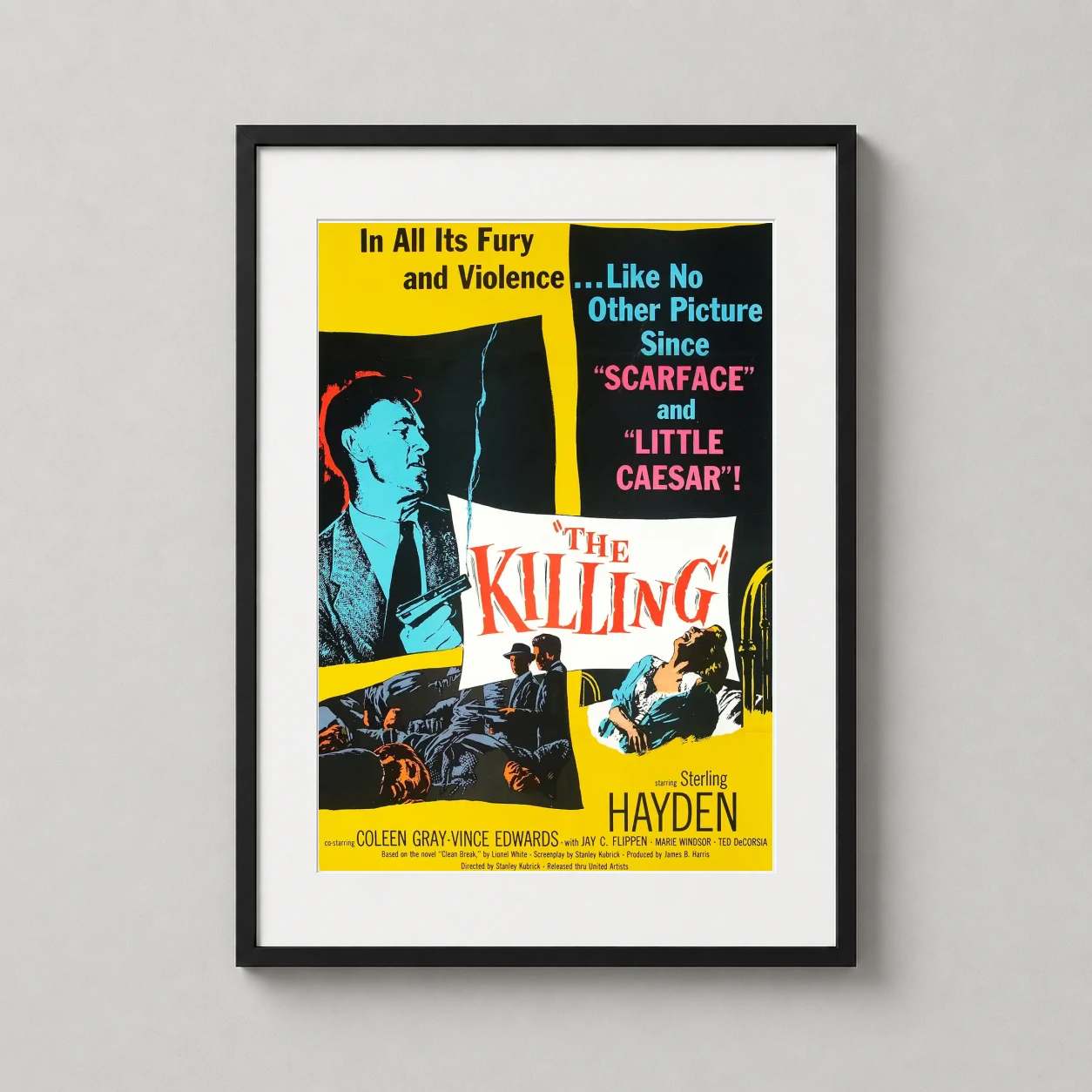 Killing Stanley Kubrick — vintage United Artists poster for Stanley Kubrick’s film noir The